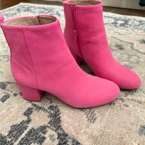 Gianni Bini Vibrant Pink Ankle Boots